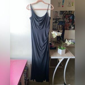 David's Bridal Black Maxi Dress